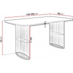 Τραπέζι Arcadia Επεκτεινόμενο-Λευκό Μάρμαρο - Cashmere 160x90x76
