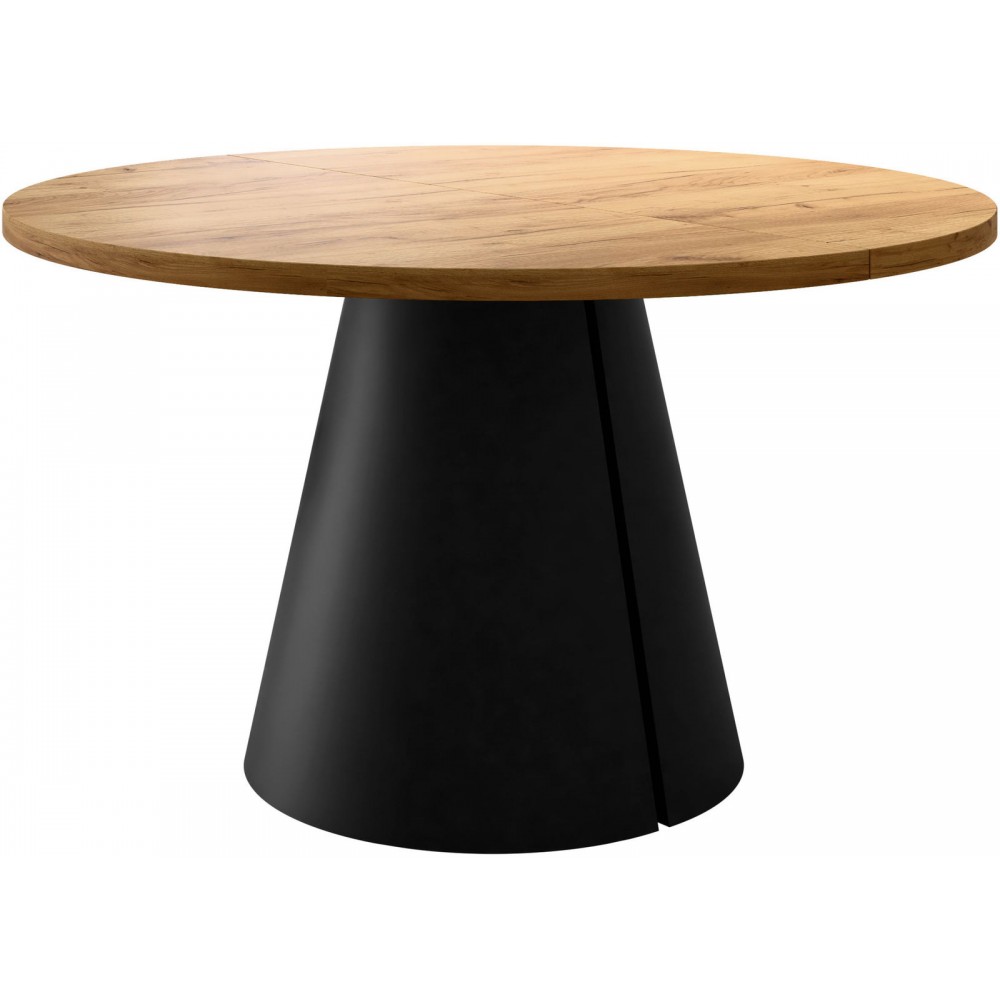 Τραπέζι Calma Επεκτεινόμενο-Φυσικό - Μαύρο-Μηκος: 100 εκ.