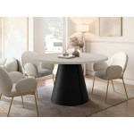 Τραπέζι Calma Επεκτεινόμενο-Cashmere - Μαύρο-Μηκος: 100 εκ.