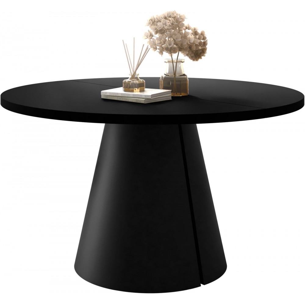 Τραπέζι Calma Επεκτεινόμενο-Μαύρο-Μήκος: 120 εκ.