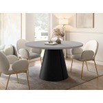 Τραπέζι Calma Επεκτεινόμενο-Γκρι - Μαύρο-Μήκος: 120 εκ.