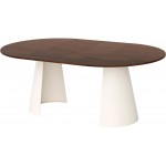 Τραπέζι Calma Επεκτεινόμενο-Λευκό - Cashmere-Μήκος: 120 εκ.