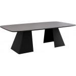 Τραπέζι Nova Επεκτεινόμενο-Γκρι - Μαύρο 180x110x76