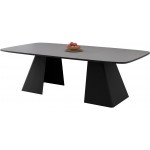 Τραπέζι Nova Επεκτεινόμενο-Γκρι - Μαύρο 180x110x76