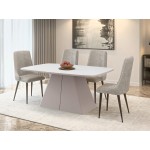 Τραπέζι Nova Επεκτεινόμενο-Λευκό - Cashmere 180x110x76