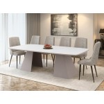 Τραπέζι Nova Επεκτεινόμενο-Λευκό - Cashmere 180x110x76