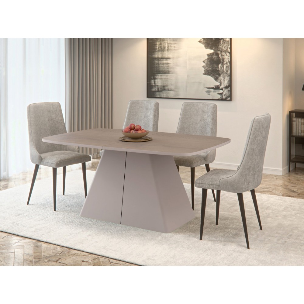 Τραπέζι Nova Επεκτεινόμενο-Φυσικό - Cashmere 180x110x76