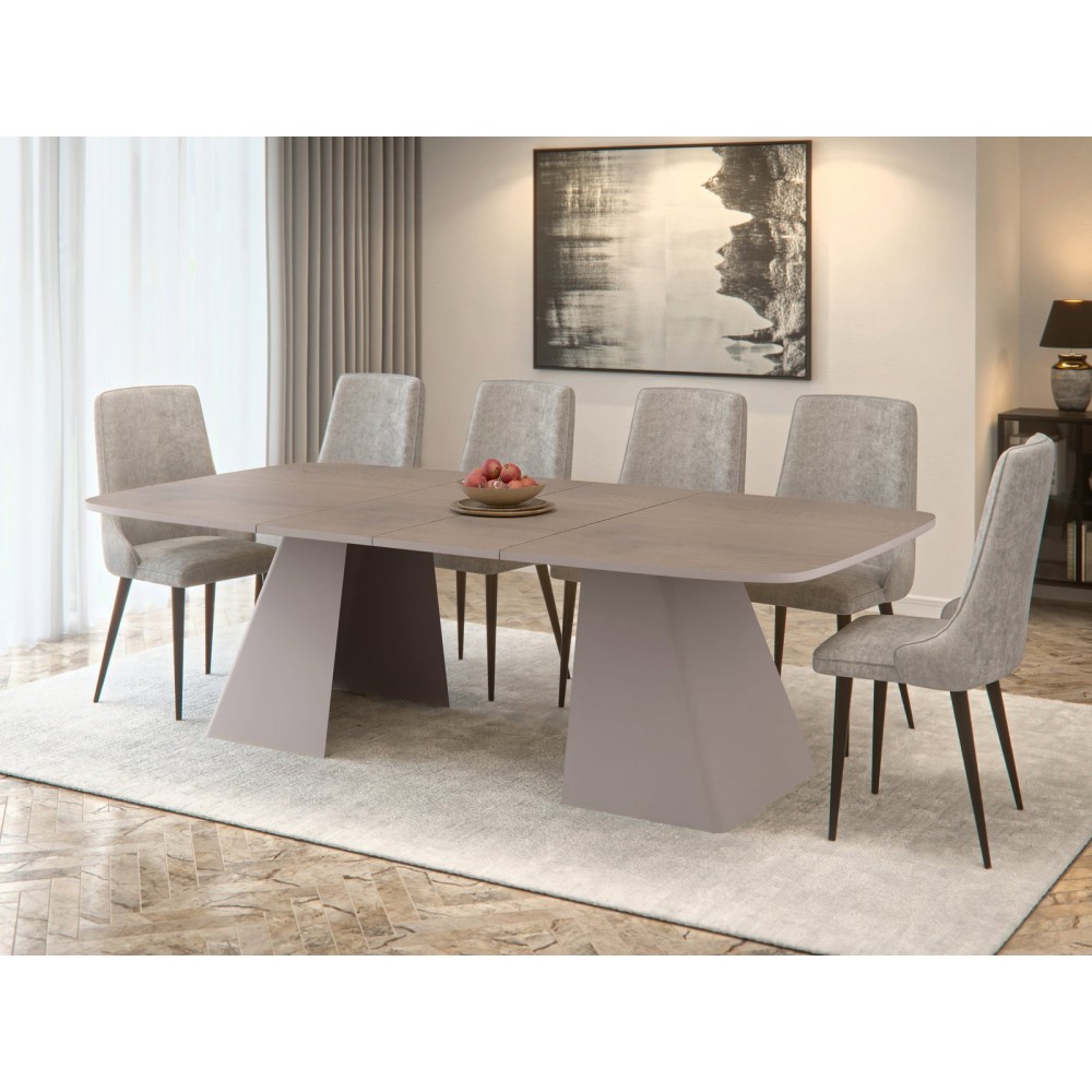 Τραπέζι Nova Επεκτεινόμενο-Φυσικό - Cashmere 180x110x76
