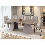 Τραπέζι Nova Επεκτεινόμενο-Φυσικό - Cashmere 180x110x76