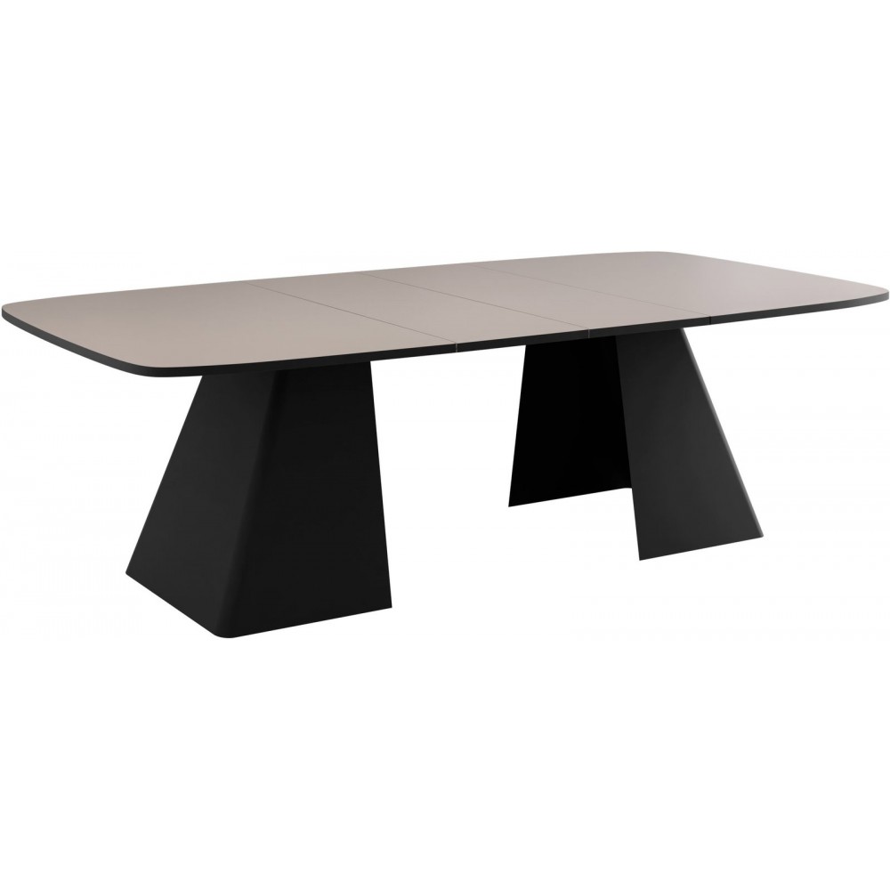 Τραπέζι Nova Επεκτεινόμενο-Cashmere - Μαύρο 180x110x76
