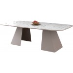 Τραπέζι Nova Επεκτεινόμενο-Λευκό Μάρμαρο - Cashmere 180x110x76