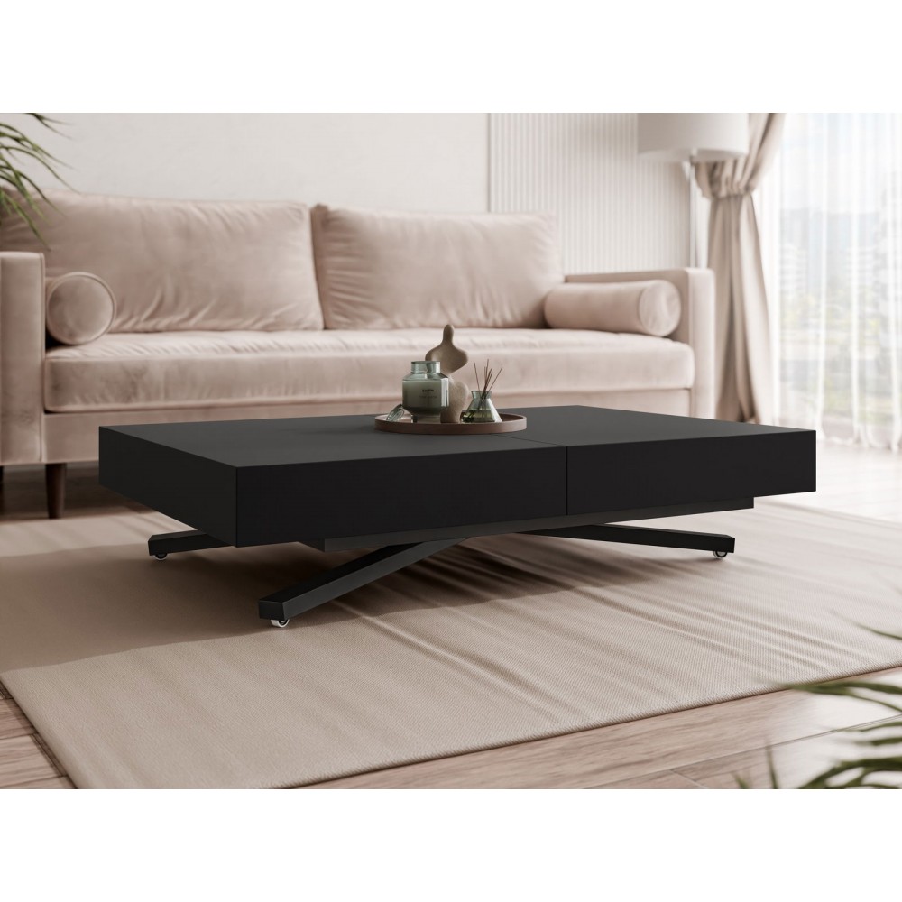 Τραπεζάκι Σαλονιού Sanna X-Μαύρο