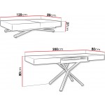 Τραπεζάκι Σαλονιού Sanna X-Μαύρο