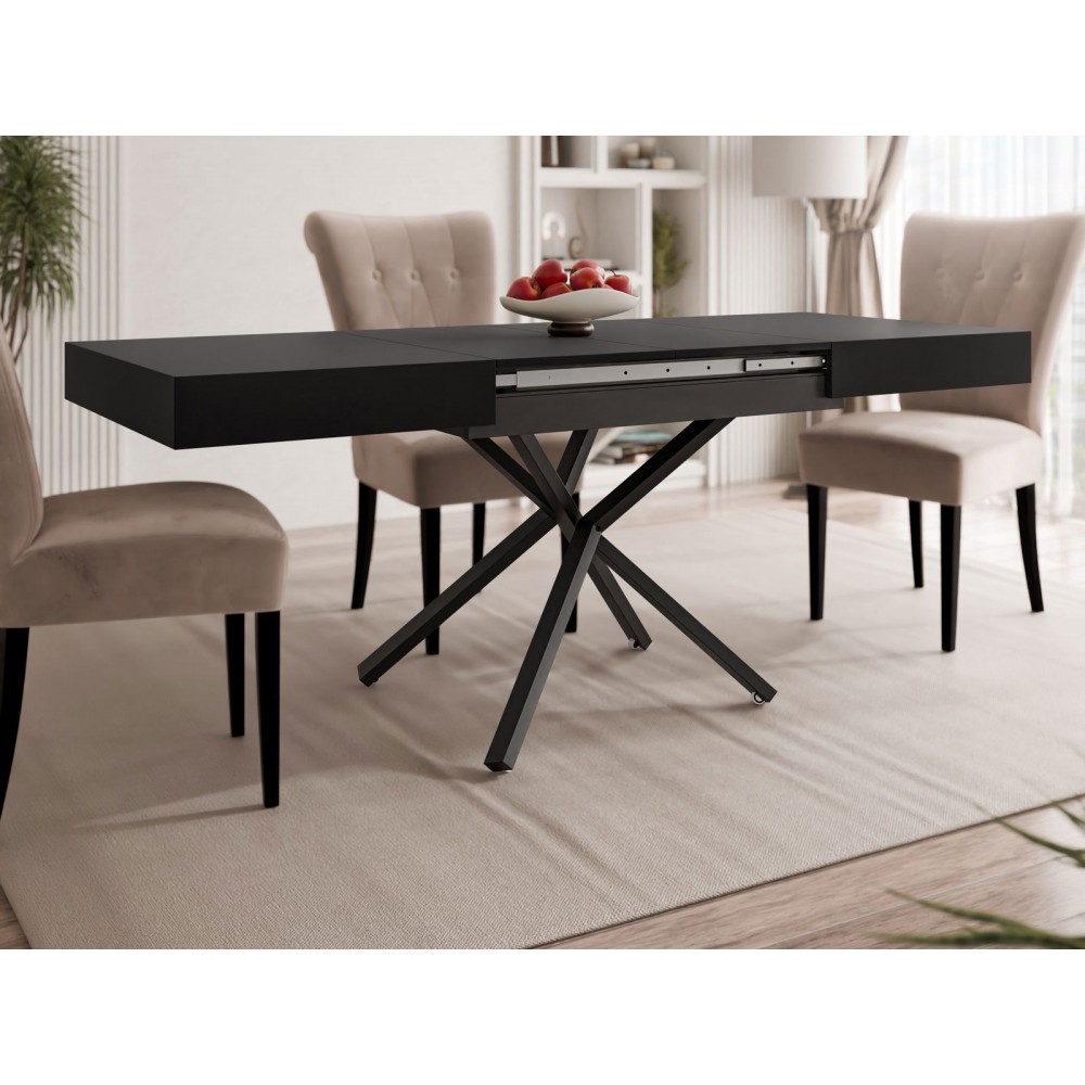 Τραπεζάκι Σαλονιού Sanna X-Μαύρο