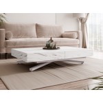 Τραπεζάκι Σαλονιού Sanna X-Λευκό Μάρμαρο - Cashmere 80