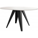 Τραπέζι Gerda 100 Επεκτεινόμενο-Λευκό - Μαύρο