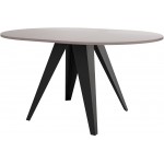 Τραπέζι Gerda 100 Επεκτεινόμενο-Cashmere - Μαύρο 100x100x76