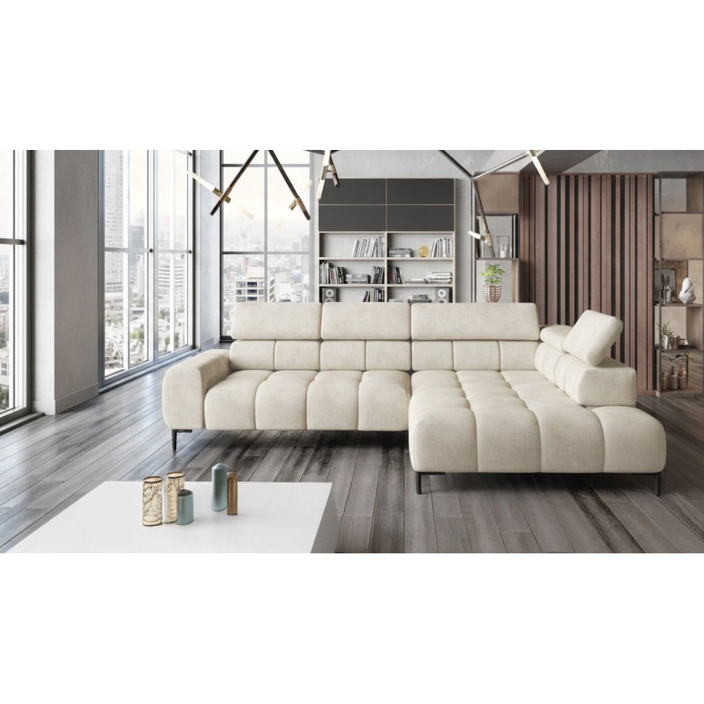 Γωνιακός καναπές Pallase-Δεξιά-cream