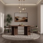 Τραπέζι Solmira-Καρυδί Σκούρο