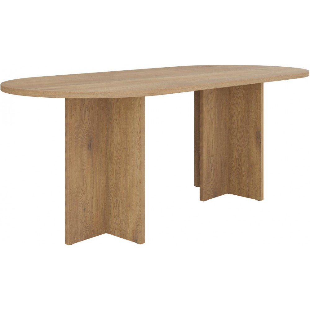 Τραπέζι Solmira-Δρυς - Καφέ