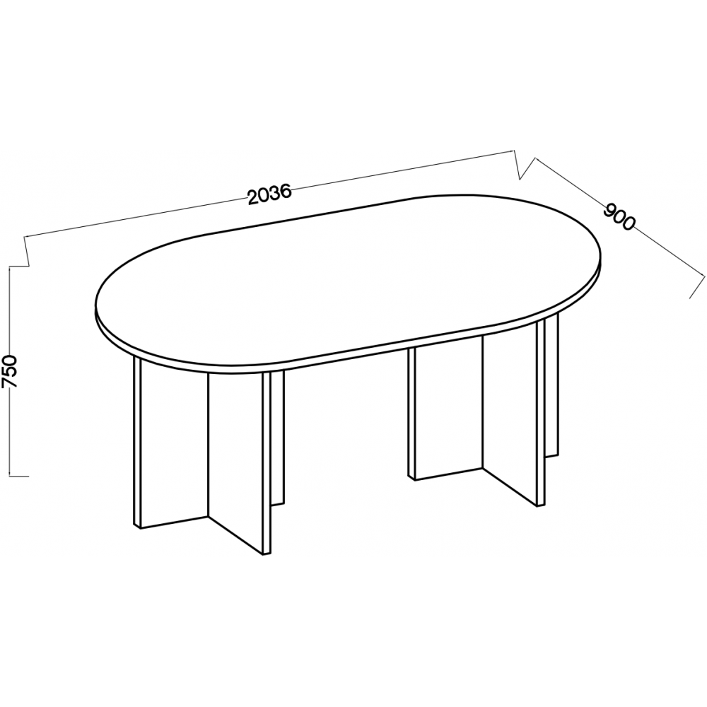 Τραπέζι Solmira-Δρυς - Καφέ
