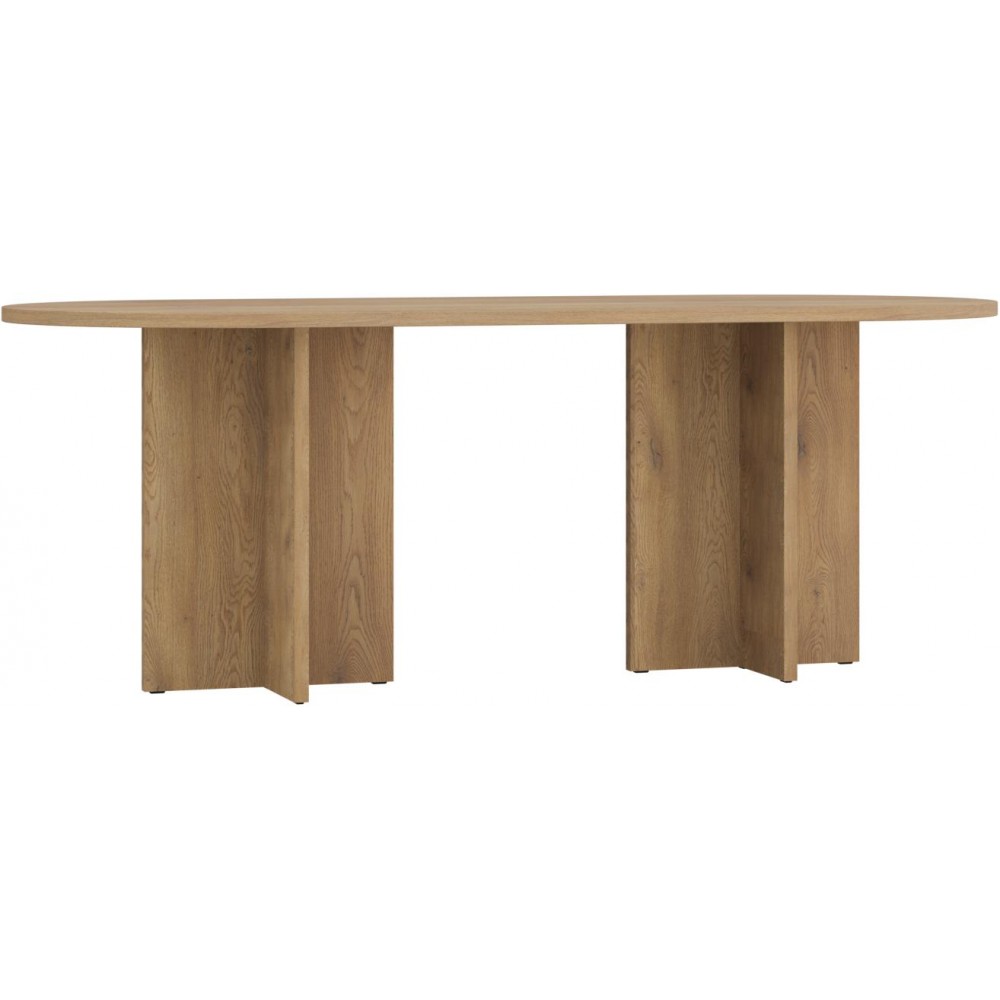 Τραπέζι Solmira-Δρυς - Καφέ