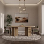 Τραπέζι Solmira-Δρυς - Καφέ