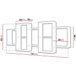 Ράφι Trio ΙΙ-Γκρεζ 161x18x65