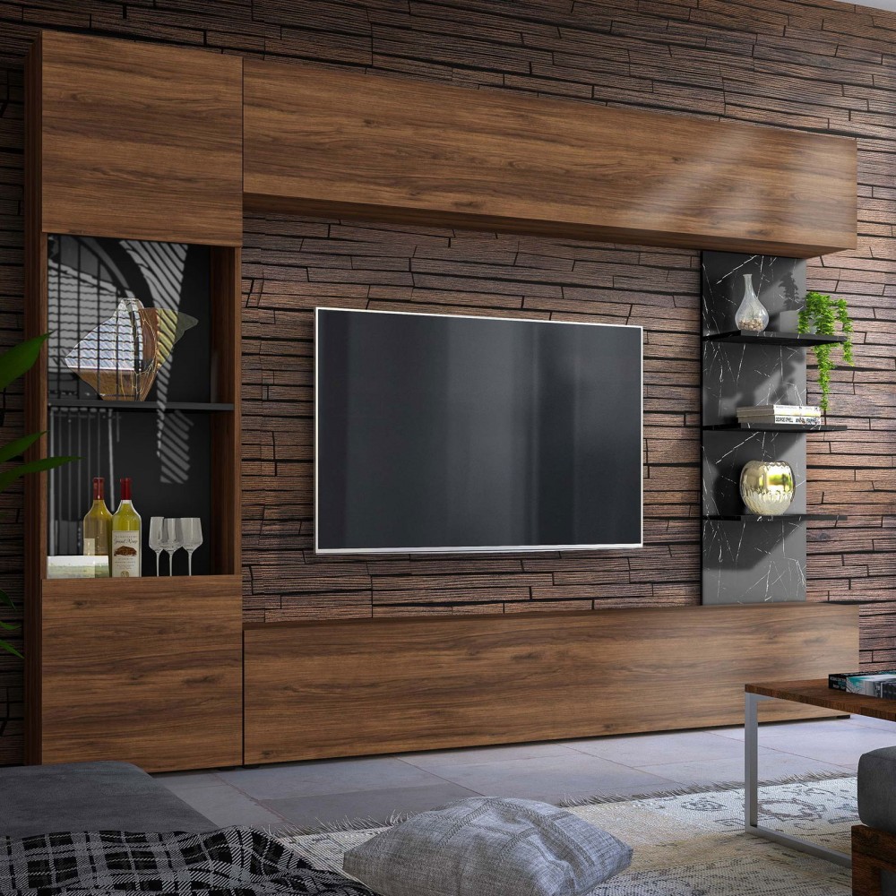 Σύνθετο Σαλονιού Lazando-Φυσικό 250x30x187