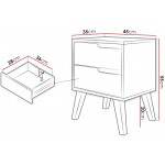 Κομοδίνο Nordelo R-Γκρεζ
