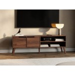 Έπιπλο Τηλεόρασης Nordelo Mini-Φυσικό Σκούρο 160x40x55