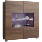 Μπουφές Calabrini-Φυσικό Σκούρο 100x35x107