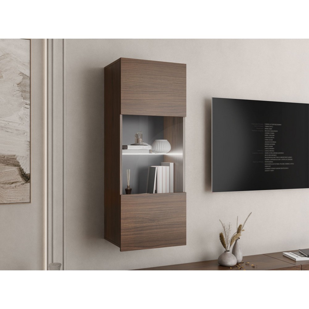 Βιτρίνα Calabrini κρεμαστή -Φυσικό Σκούρο