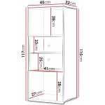 Βιτρίνα Calabrini κρεμαστή -Φυσικό Σκούρο