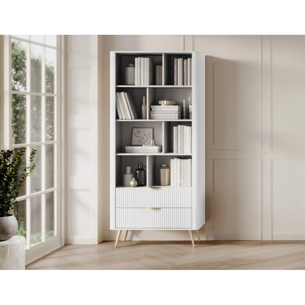 Βιβλιοθήκη Lante-Λευκό 88x38x194