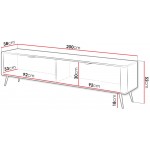 Έπιπλο Τηλεόρασης Lante-Μαύρο