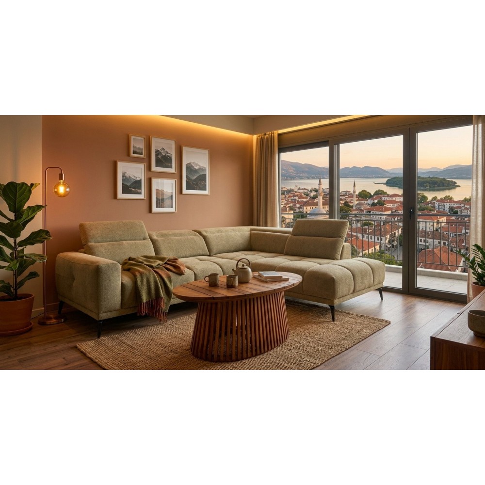 Γωνιακός Καναπές Lella -Αριστερή 281x113x96