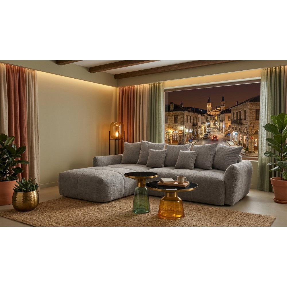 Γωνιακός Καναπές Florivo -Δεξιά 289x112x102