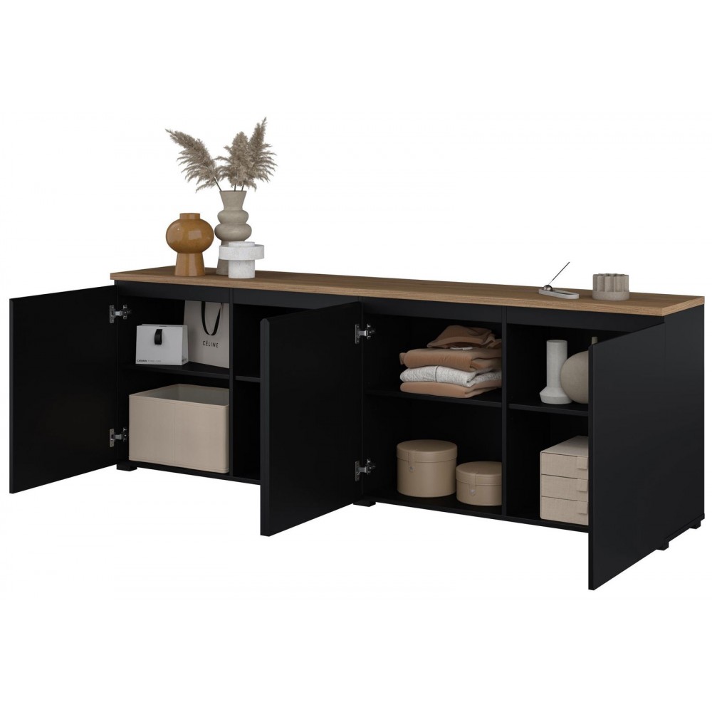 Έπιπλο τηλεόρασης Domus-Μαύρο