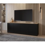 Έπιπλο τηλεόρασης Domus-Μαύρο