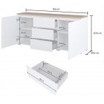 Έπιπλο τηλεόρασης Domus Mini-Λευκό