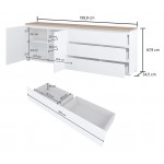 Έπιπλο τηλεόρασης Domus II-Λευκό