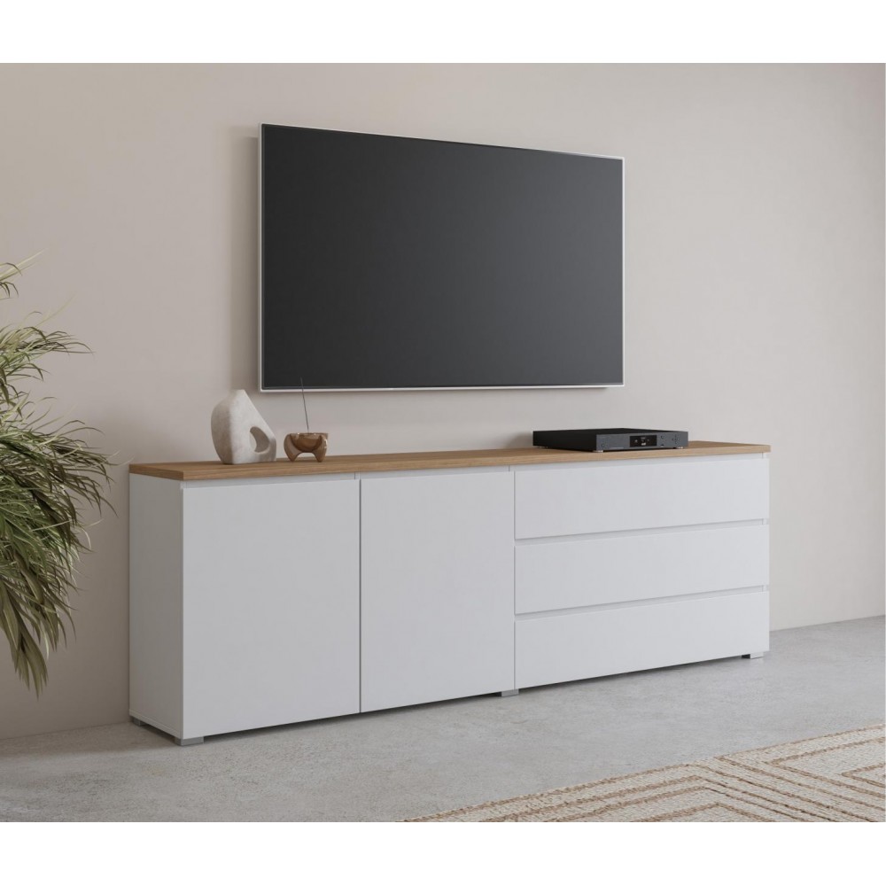 Έπιπλο τηλεόρασης Domus II-Λευκό