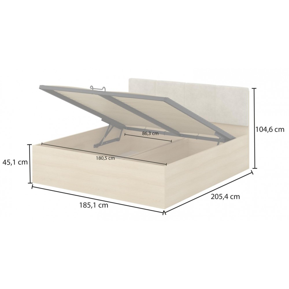 Κρεβάτι Raton-180 x 200 185x205x105