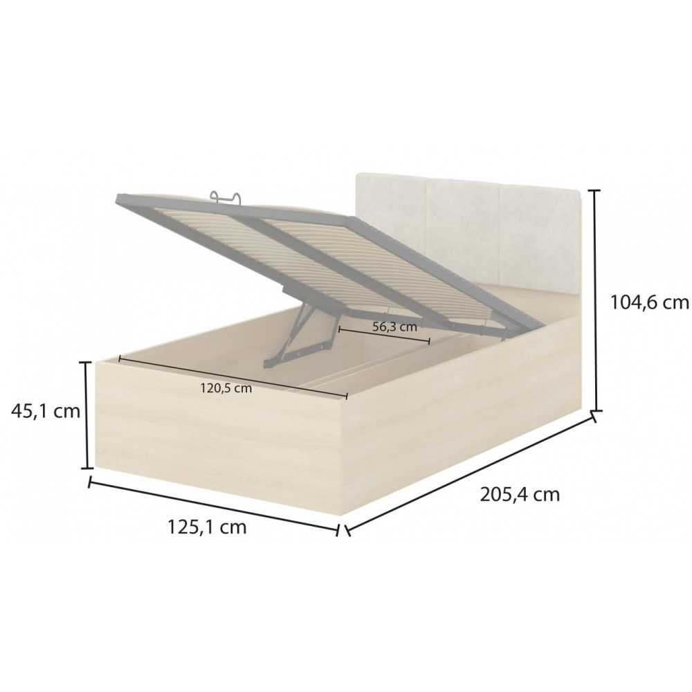 Κρεβάτι Raton-120 x 200 125x205x105