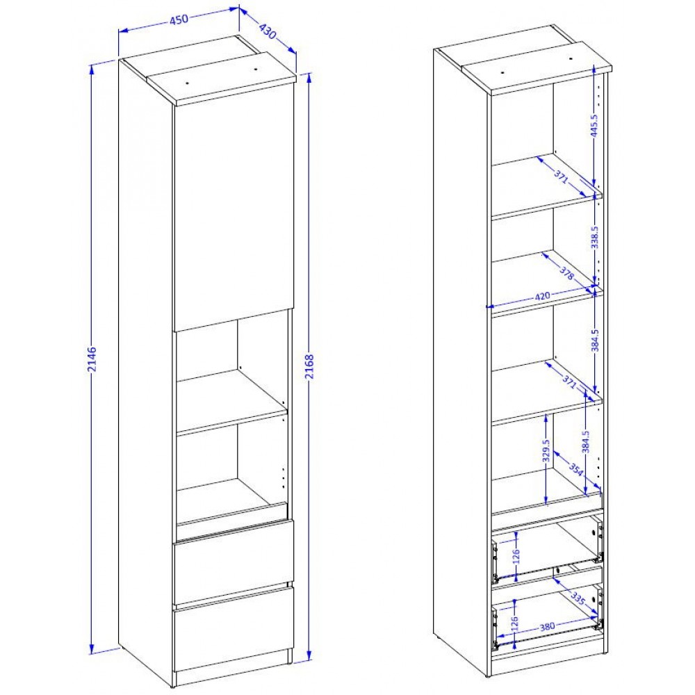 Βιβλιοθήκη Raton Slim III-Φυσικό – Μπεζ