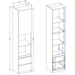 Βιβλιοθήκη Raton Slim III-Φυσικό – Μπεζ