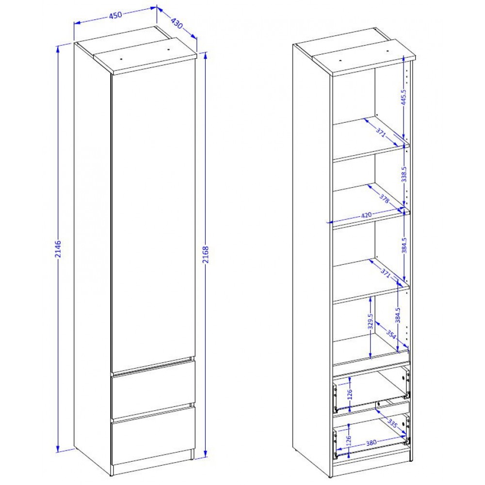 Βιβλιοθήκη Raton Slim IV-Φυσικό – Μπεζ