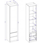 Βιβλιοθήκη Raton Slim IV-Φυσικό – Μπεζ