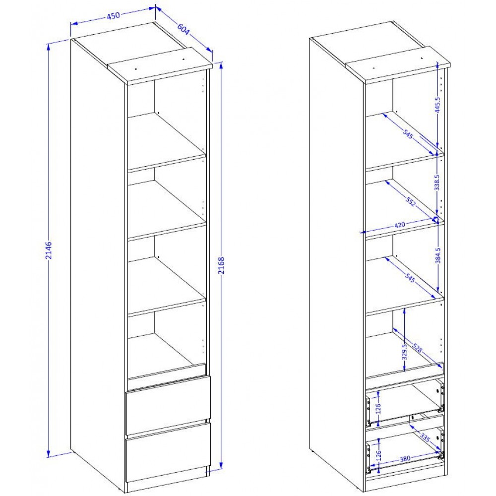 Βιβλιοθήκη Raton II-Φυσικό – Μπεζ